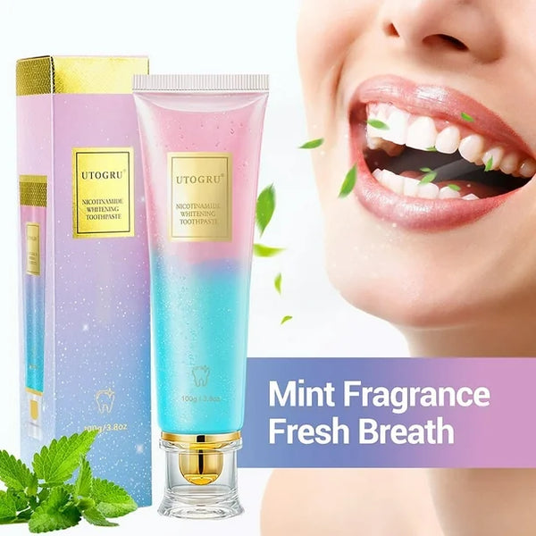 UTOGRU Whitening Toothpaste  – Teeth Brightening & Fresh Breath Formula