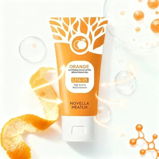 Orange Whitening Exfoliating Brightening Gel – Deep Cleansing & Skin Brightening Face Scrub – alternate view